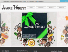 Tablet Screenshot of lakeforestchocolates.com